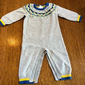 LIKE NEW UNIQUE BABY SWEATER JUMPSUIT